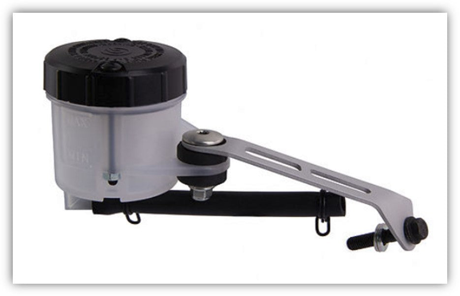 Master Cylinder, Brake, RCS and Corsa Corta Reservoir Mounting Kit w/ 45cc White Reservoir