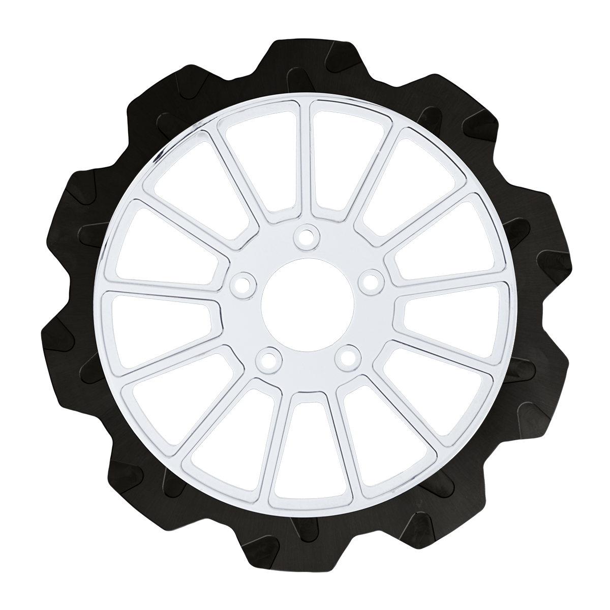 Oversized 13" Crown Cut Front Rotors