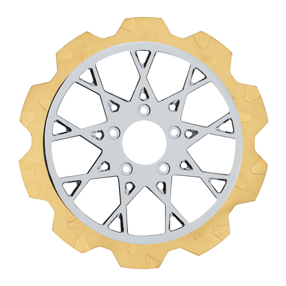 Oversized 13" Crown Cut Front Rotors