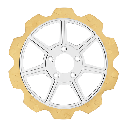 Oversized 13" Crown Cut Front Rotors