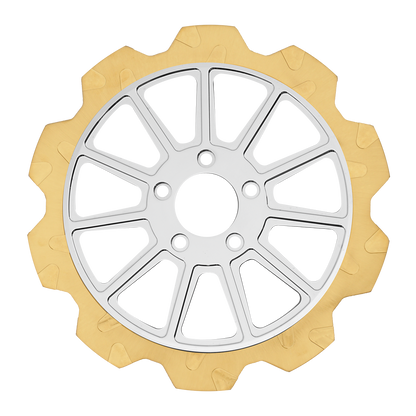 Oversized 13" Crown Cut Front Rotors