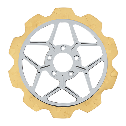 Oversized 13" Crown Cut Front Rotors