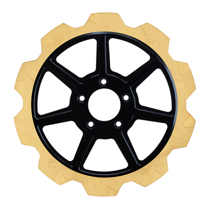 Oversized 13" Crown Cut Front Rotors