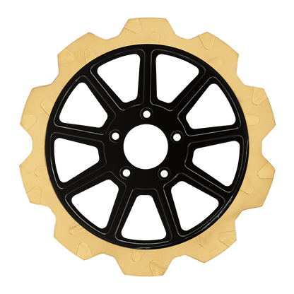 Oversized 13" Crown Cut Front Rotors