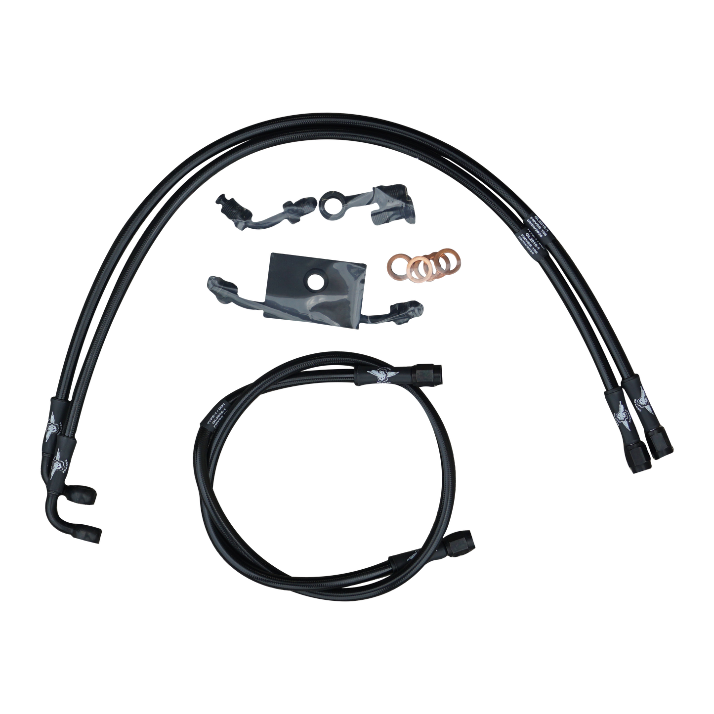 Softail Steel Braided Brake Line Kits for ABS